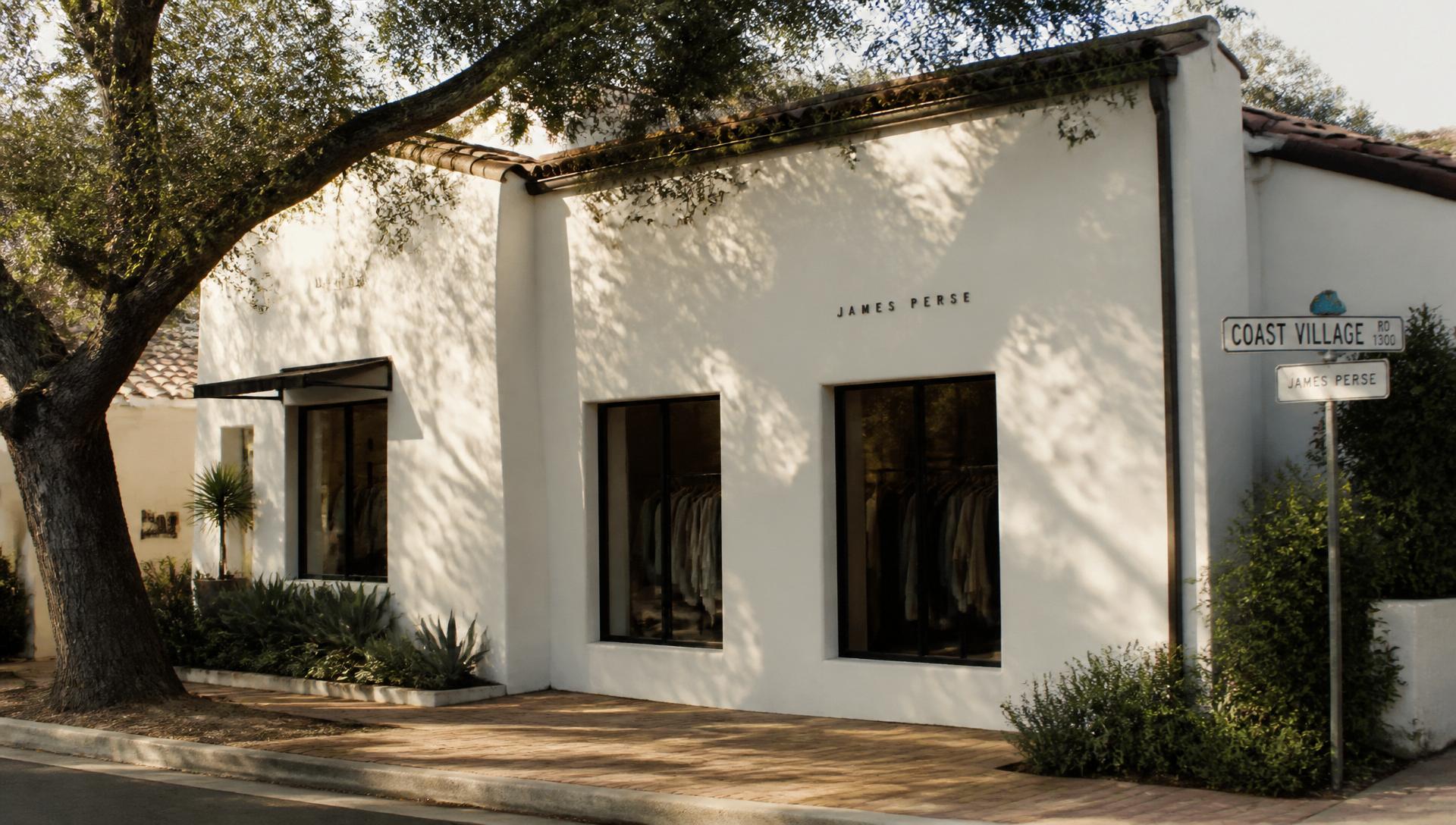 Civilianaire storefront on Coast Village Road in Montecito, California.